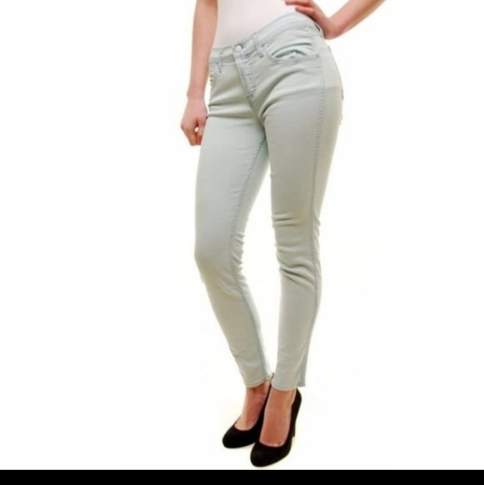 J Brand Allegra Skinny Jeans in Nirvana Sky Blue -Mid-Rise